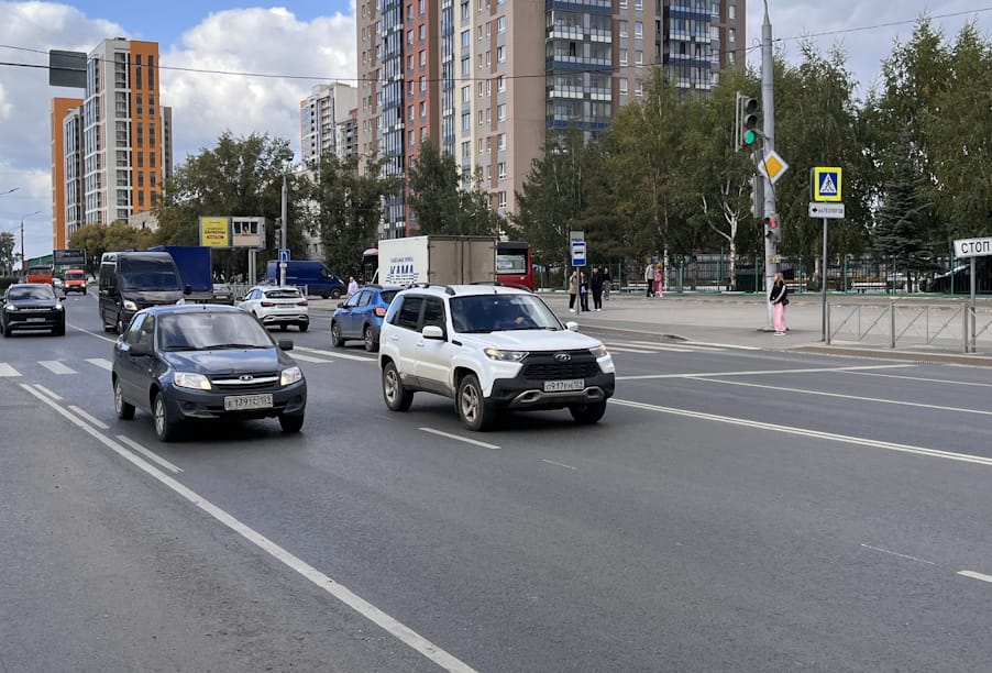 В Перми введен в эксплуатацию участок дороги по улице Космонавта Леонова